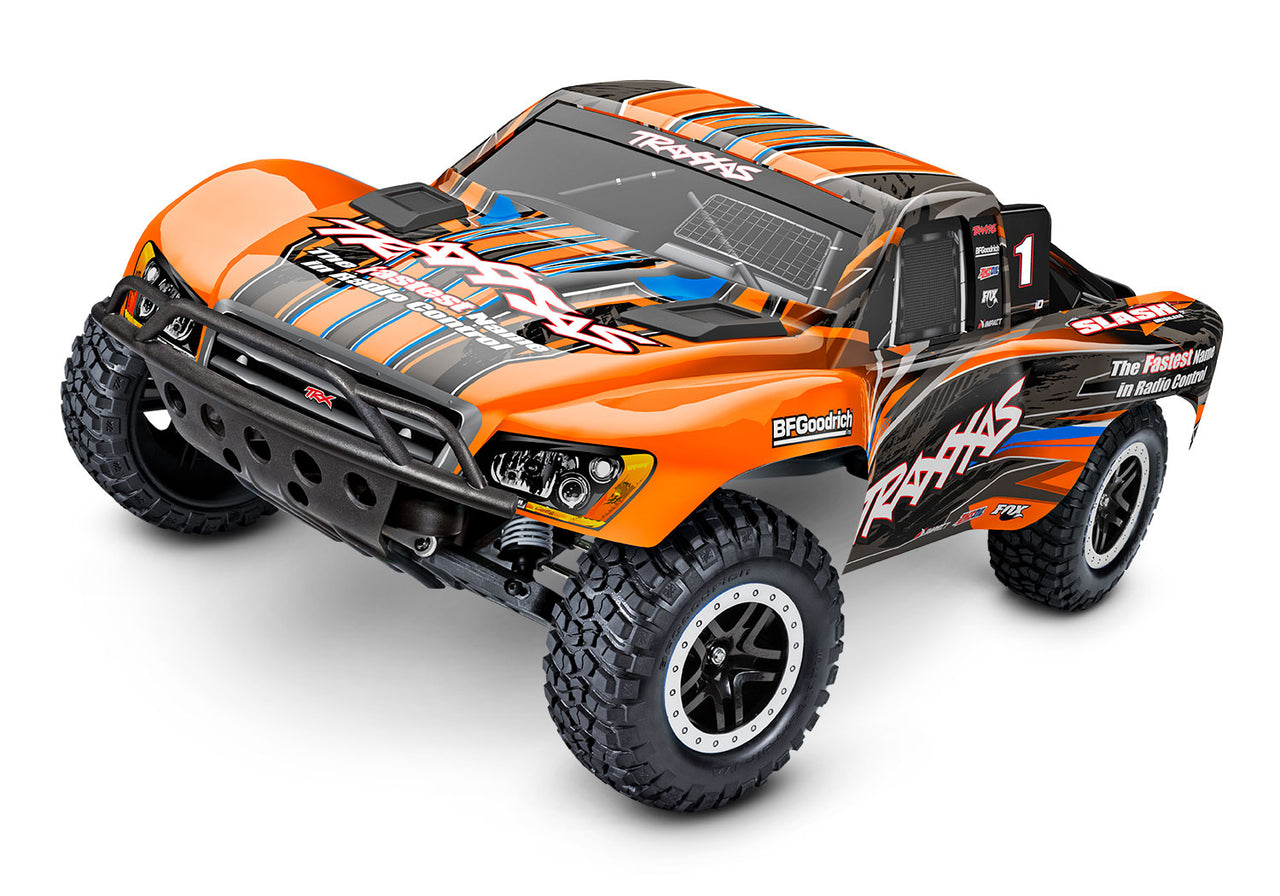 58134-4ORANGE Traxxas Slash 1/10 Brushless 2WD Short Course Truck RTR - Orange FREE(100$ VALUE) 2985-2S TRAXXAS BATTERY/CHARGER COMPLETER PACK (INCLUDES #2985 & #2827X)