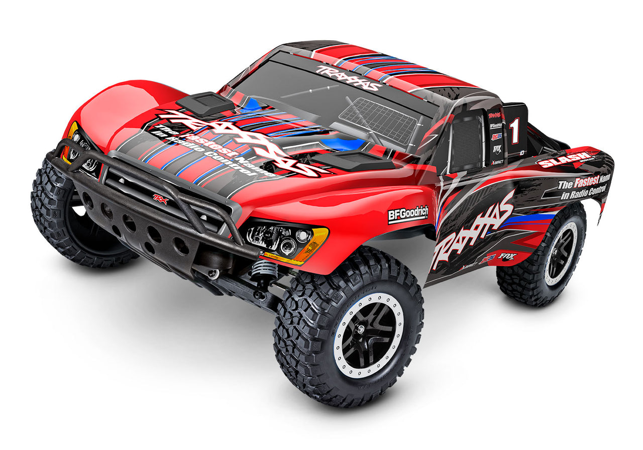 58134-4RED Traxxas Slash 1/10 Brushless 2WD Short Course Truck RTR - Red FREE(100$ VALUE) 2985-2S TRAXXAS BATTERY/CHARGER COMPLETER PACK (INCLUDES #2985 & #2827X)