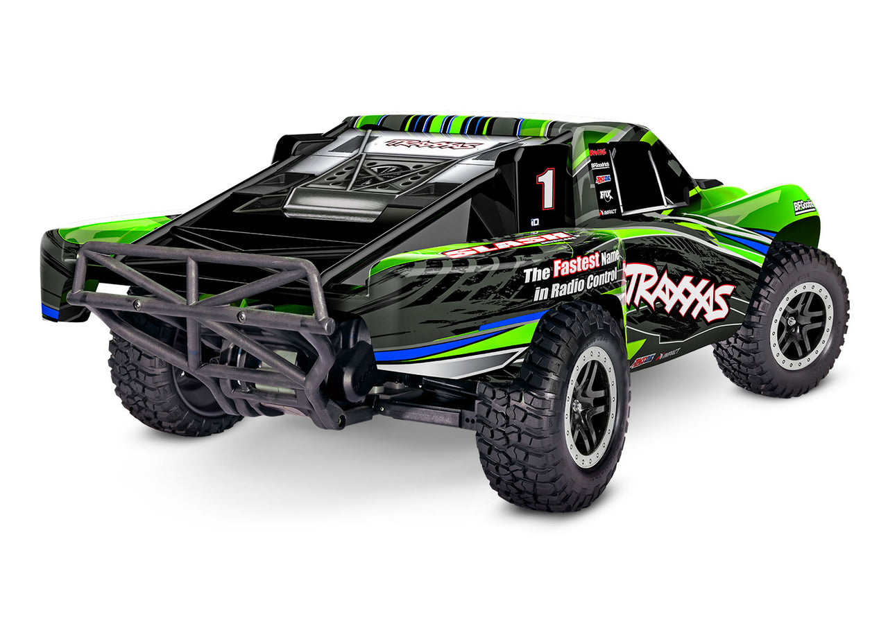 58134-4GREEN Traxxas Slash 1/10 Brushless 2WD Short Course Truck RTR - Green FREE(100$ VALUE) 2985-2S TRAXXAS BATTERY/CHARGER COMPLETER PACK (INCLUDES #2985 & #2827X)