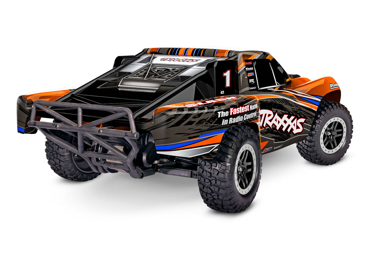 58134-4ORANGE Traxxas Slash 1/10 Brushless 2WD Short Course Truck RTR - Orange FREE(100$ VALUE) 2985-2S TRAXXAS BATTERY/CHARGER COMPLETER PACK (INCLUDES #2985 & #2827X)