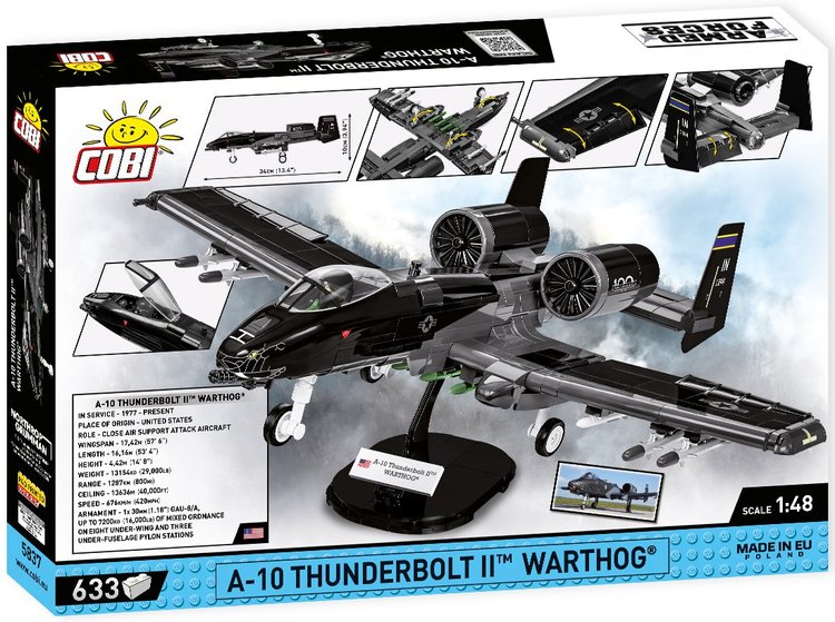 COBI-5837 COBI A-10 Thunderbolt II Warthog Jet: Set #5837