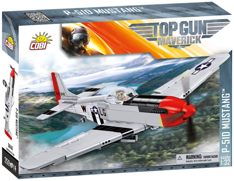 COBI-5846 COBI TOP GUN P-51D Mustang Fighter, Version 2: Set #5846
