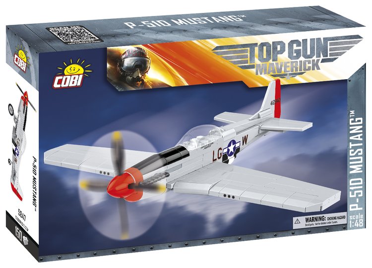 COBI-5847 COBI TOP GUN P-51D Mustang Fighter 1/48: Set #5847