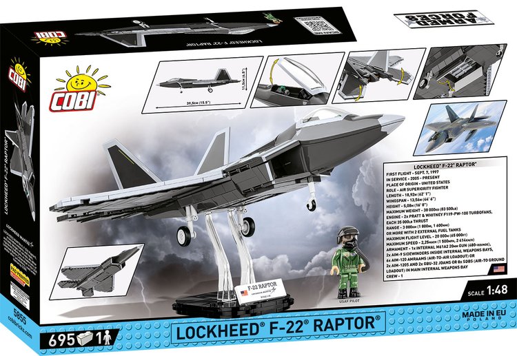 COBI-5855 Lockheed F-22 Raptor Fighter Jet