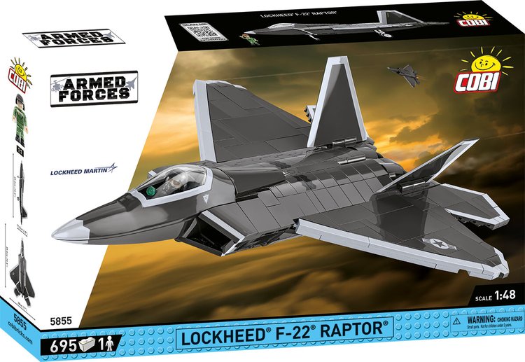 COBI-5855 Lockheed F-22 Raptor Fighter Jet