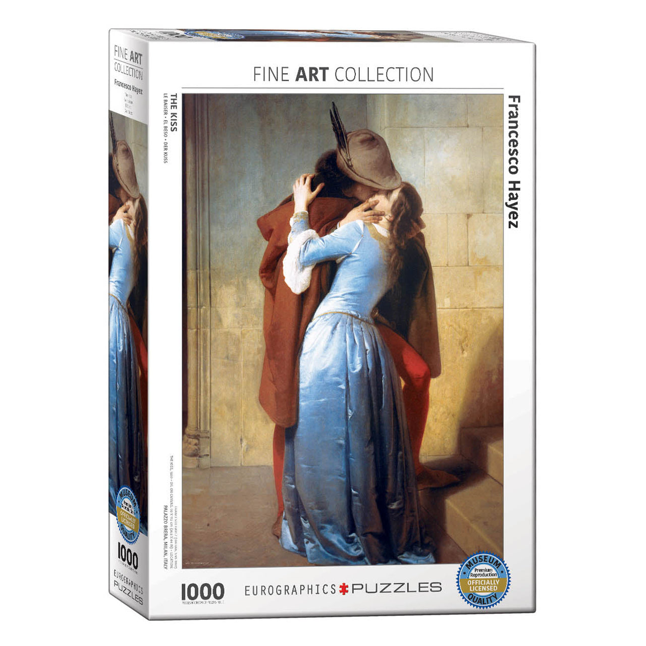 The Kiss by Hayez 1000-Piece Puzzle