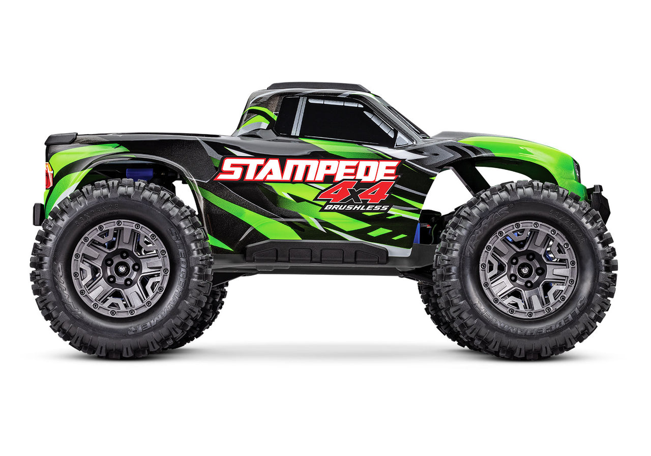 67154-4GREEN Traxxas Stampede 1/10 4X4 BL-2s Brushless Monster Truck RTR-Grn