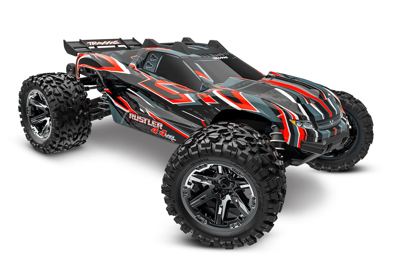 67376-4 Traxxas Rustler VXL Brushless 4X4 1/10 Stadium Truck - Red