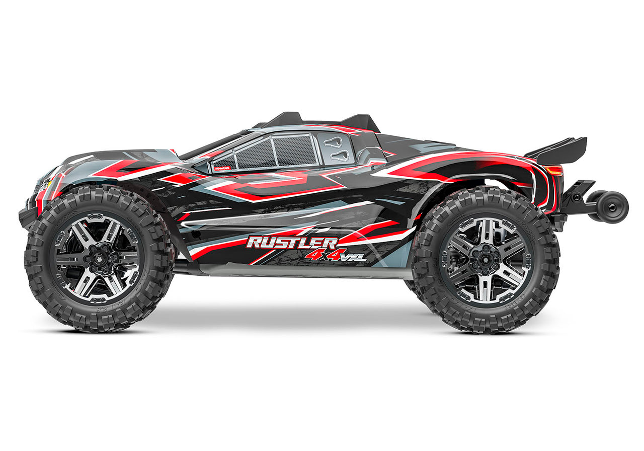 67376-4 Traxxas Rustler VXL Brushless 4X4 1/10 Stadium Truck - Red