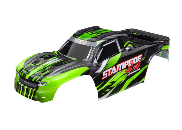 6762-GRN Traxxas Body Stampede 4X4 Brushless Green (Painted Decals Apld)