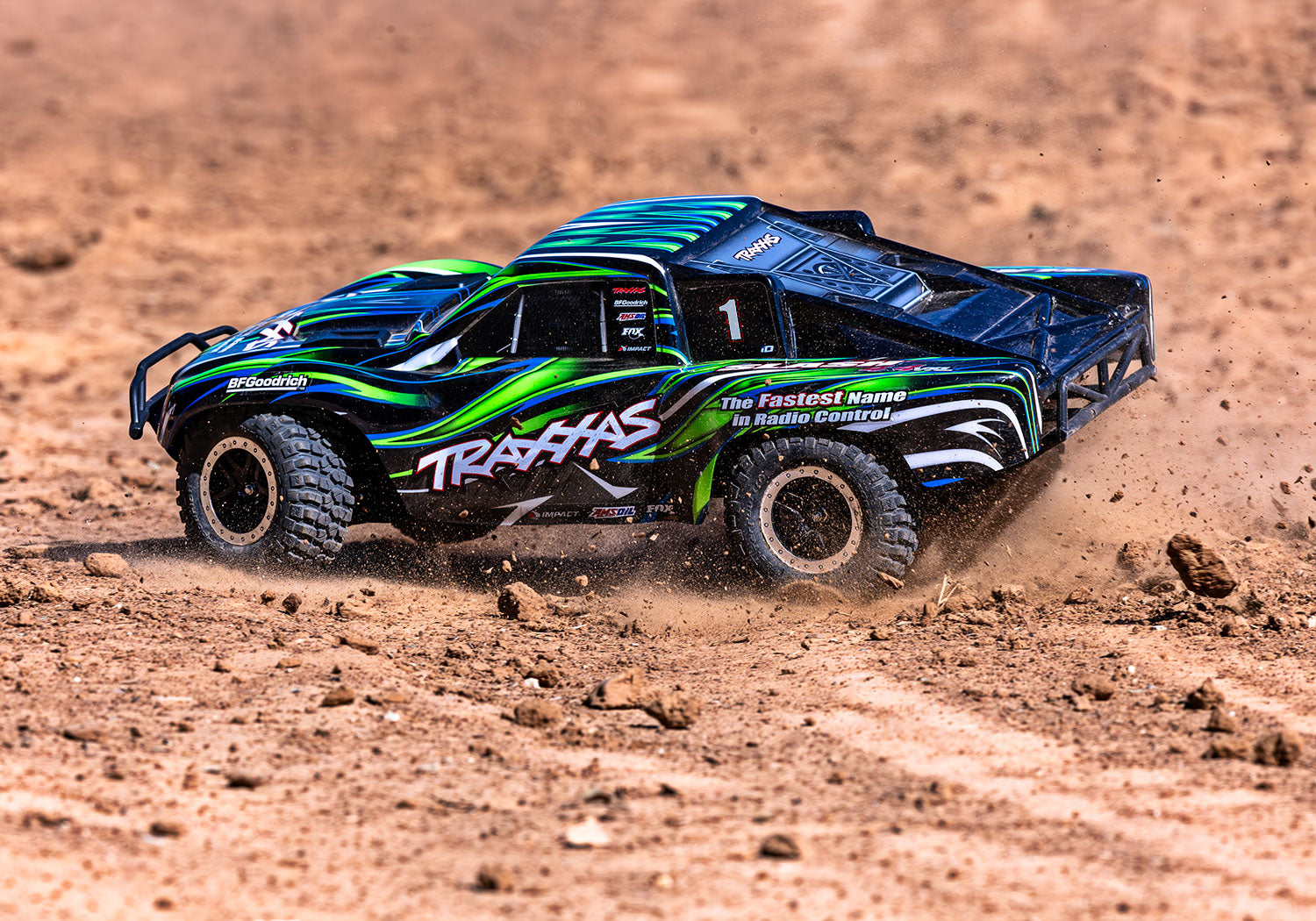 68386-4GREEN Traxxas Slash 4X4 1/10 Scale VXL Extreme HD - Green