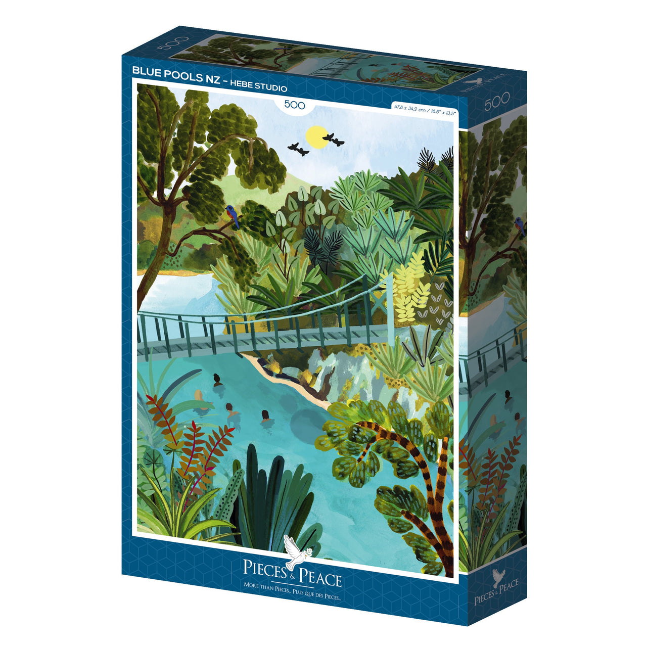 Puzzle 500 pièces Blue Pools NZ