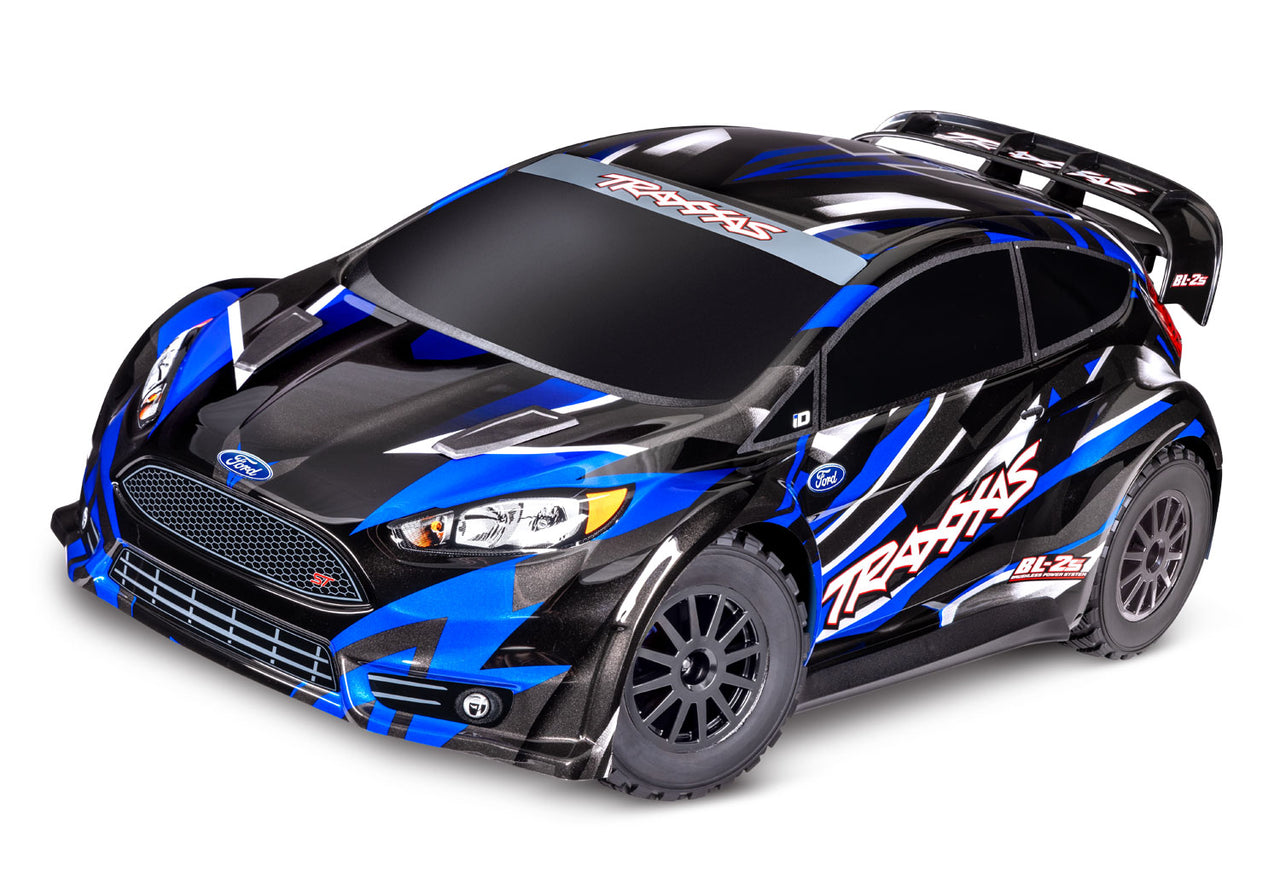 74154-4BLUE Traxxas Fiesta ST Rally 1/10 Voiture de rallye AWD sans balais RTR - BLEU