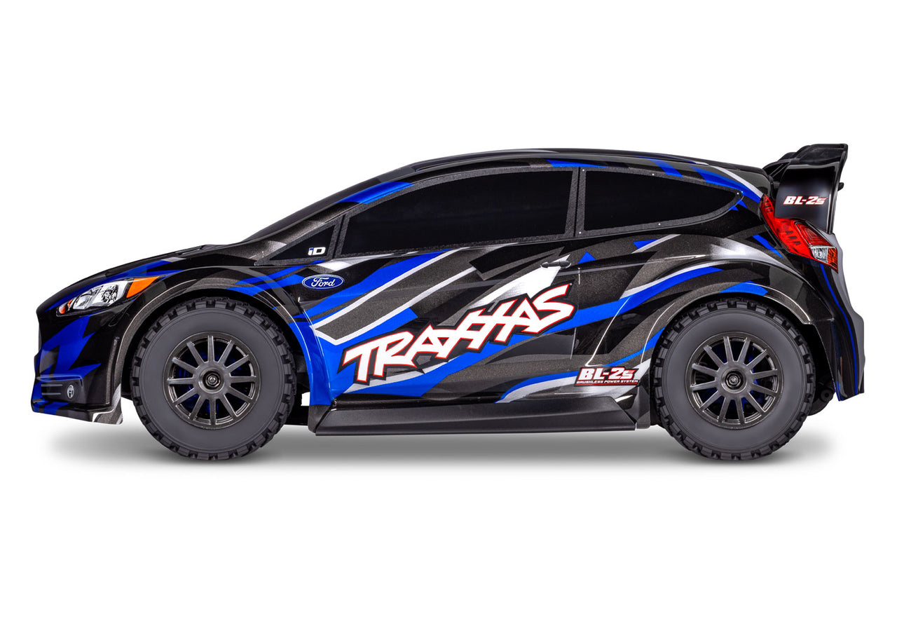 74154-4BLUE Traxxas Fiesta ST Rally 1/10 Voiture de rallye AWD sans balais RTR - BLEU
