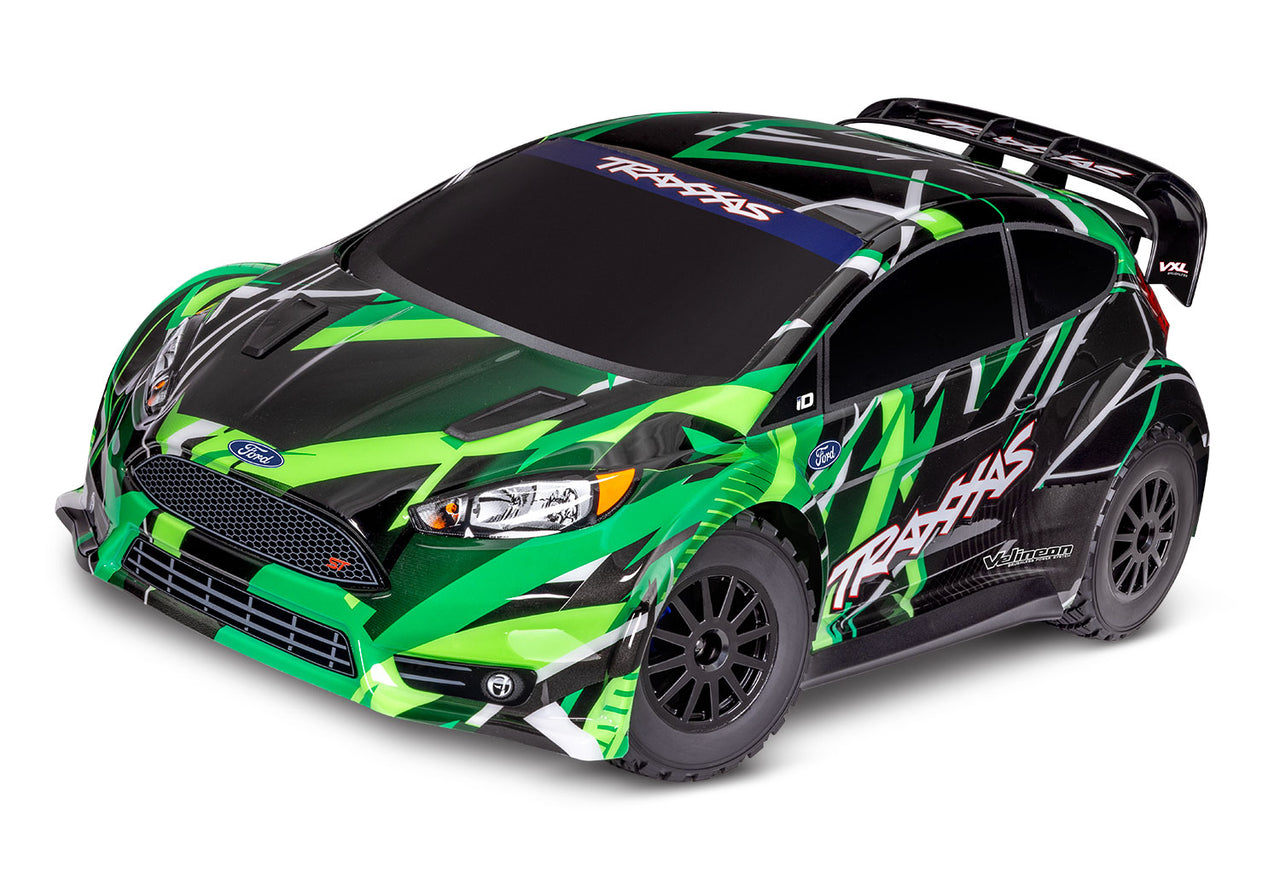 74276-4GREEN Traxxas Ford Fiesta Rally VXL 4X4 - Vert 