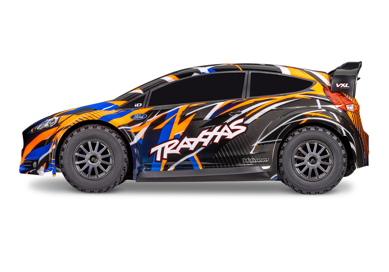 74276-4ORANGE Traxxas Ford Fiesta Rally VXL 4X4 - Naranja 