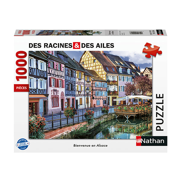 Puzzle Bienvenue en Alsace 1000 pièces 