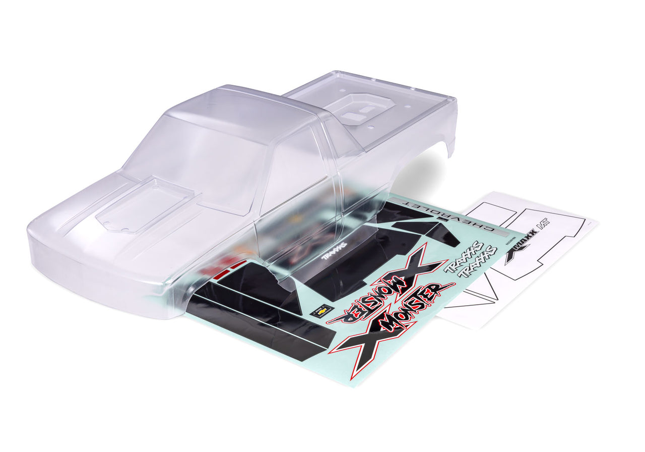 7697 Traxxas Body, X-Maxx MT Chevy GMT400 Clear