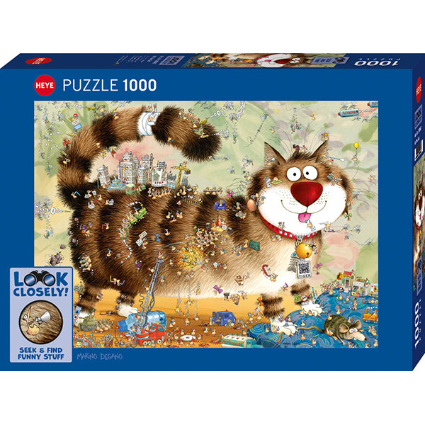 At The Cat - Look Closely! 1000-Piece Puzzle