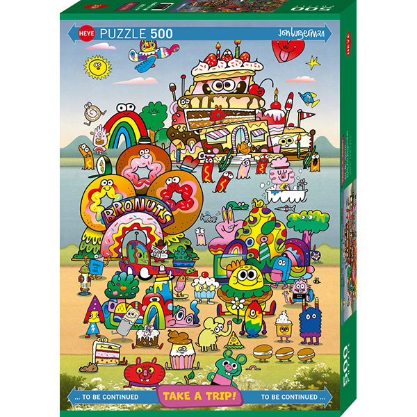 Take a Trip!, With Jon Burgerman 500-Piece Puzzle