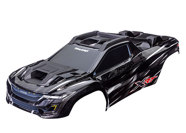 7840 Traxxas Body, XRT Black (pintado, calcomanías aplicadas)