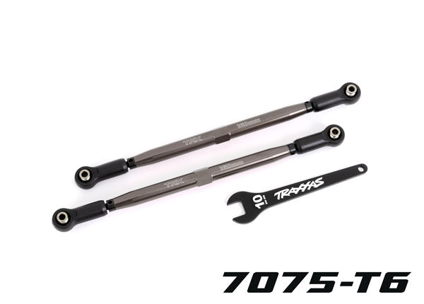 7897-GRAY Traxxas Toe Links avant (tubes gris aluminium 7075-T6) (2)