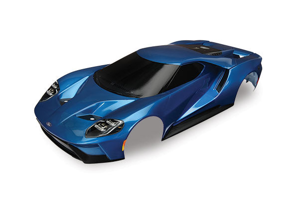 8311A Traxxas Body, Ford GT, blue (painted, decals applied)