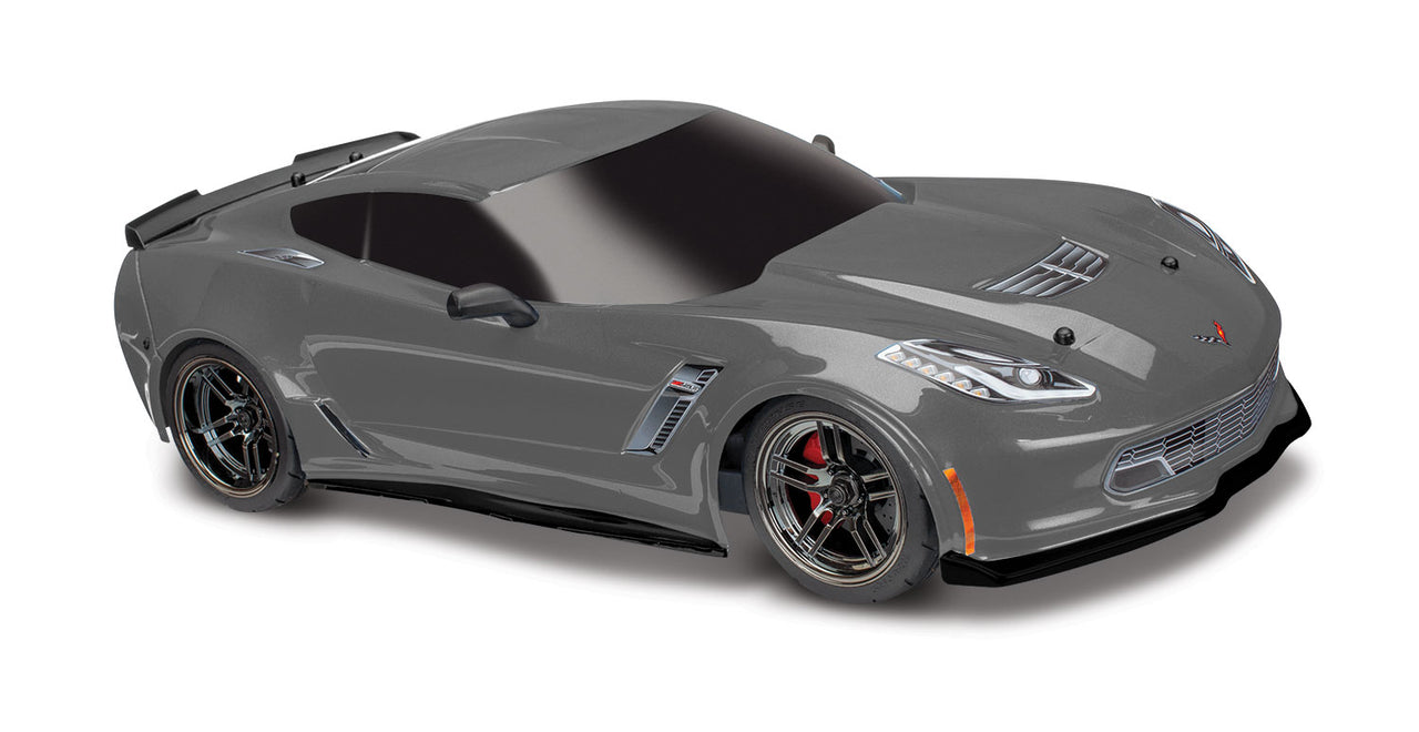 8386A Traxxas Chevrolet Corvette ZO6 body graphite (painted, decals applied)