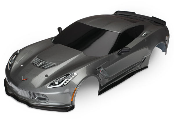 8386A Traxxas Chevrolet Corvette ZO6 body graphite (painted, decals applied)