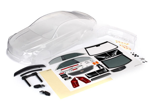 8391 Traxxas Body, Cadillac CTS-V (clear, requires painting)/ decals