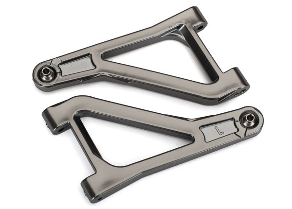 8531X Traxxas Suspension arms, upper (left & right) (satin black chrome-plated) (assembled with hollow balls)