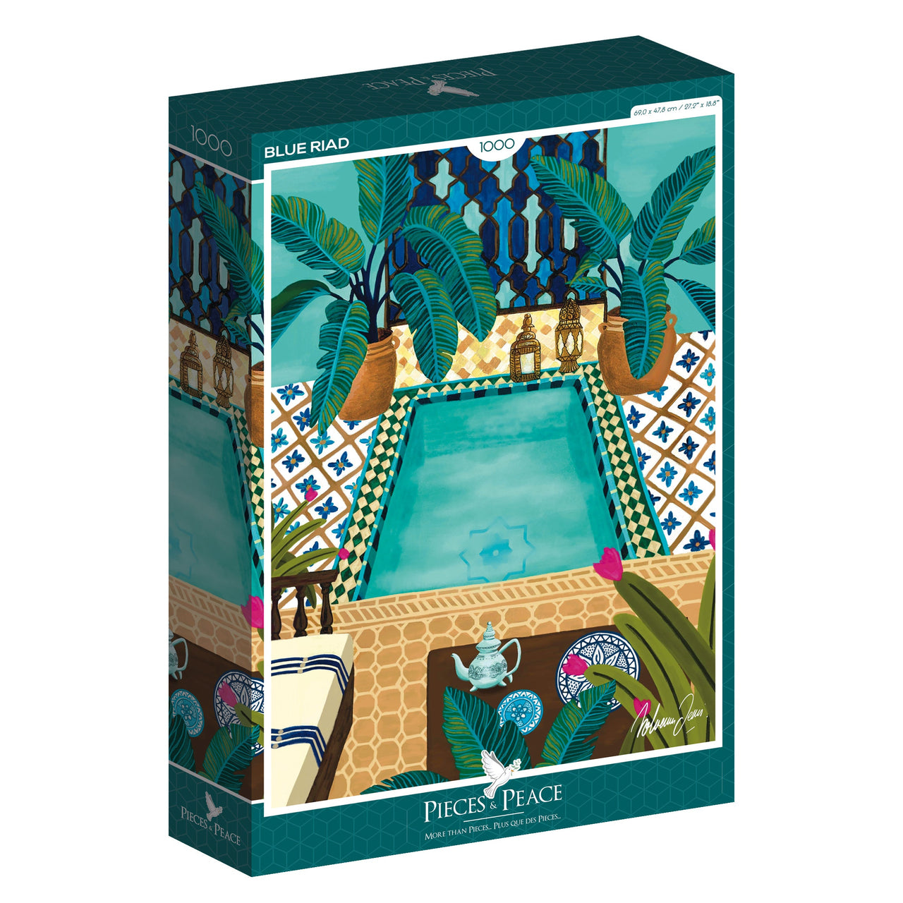 Puzzle Riad Bleu 1000 pièces