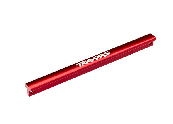9024-RED Support de châssis Traxxas (centre), aluminium 6061-T6 (anodisé rouge) 