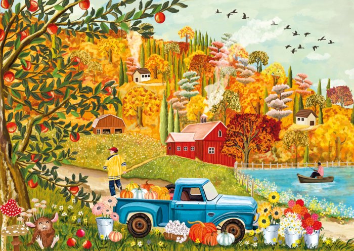 Puzzle 1000 pièces Scène d'automne