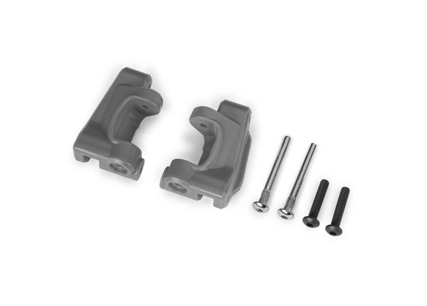 9136-GRAY Traxxas Caster blocks, extreme heavy duty, gray (2)(#9180/9181)