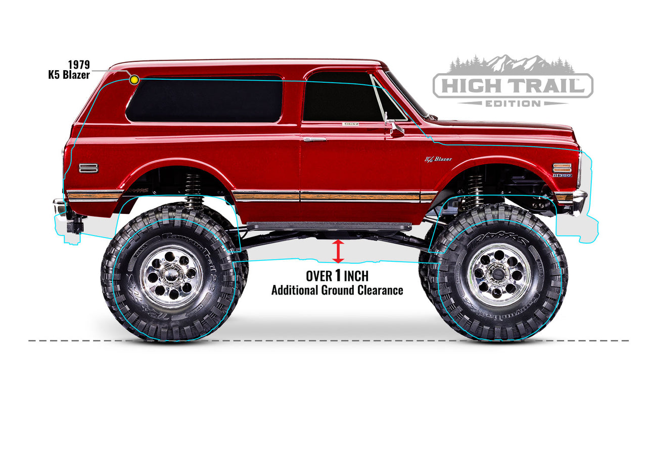 92086-4RED Traxxas TRX4 1972 K5 Blazer High Trail - Rouge