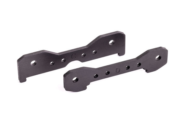 9528A Traxxas Tie Bars, Rear, Aluminum (Dark Titanium-Anodized)