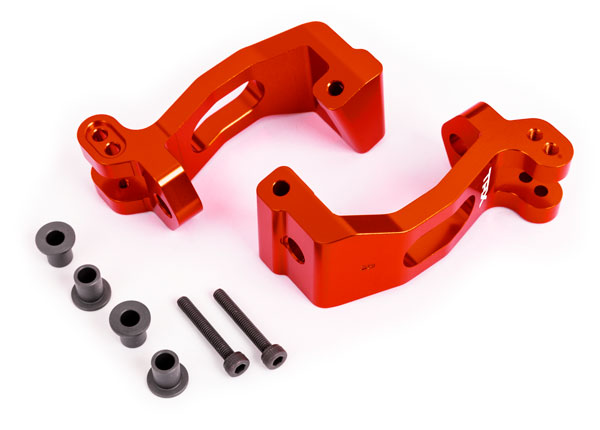 9532R Traxxas Bloques de ruedas (C-Hubs) - Rojo
