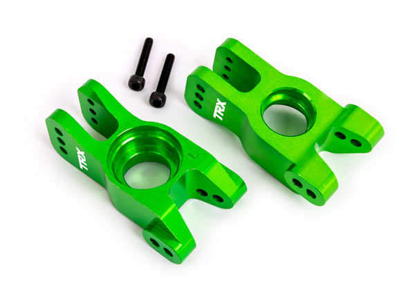 9552G Traxxas Carriers, Stub Axle - Green-Anodized
