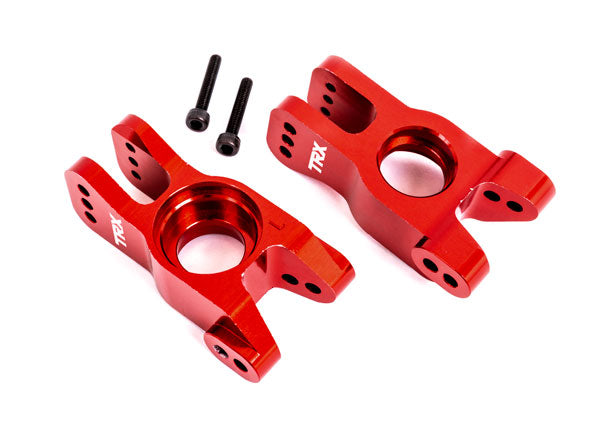 9552R Traxxas Carriers, Stub Axle - Red-Anodized