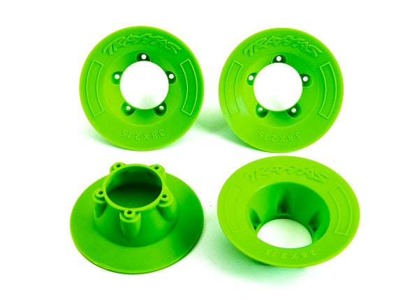 9569G Traxxas Cubiertas para ruedas, verdes (4) (se adapta a ruedas TRA9572)