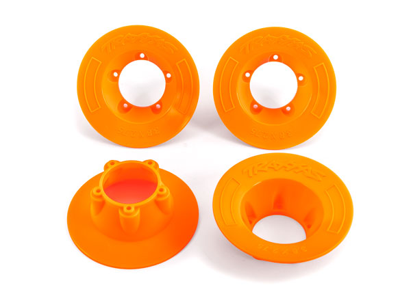 9569T Traxxas Wheel Covers, Orange (4) (Fits TRA9572 Wheels)