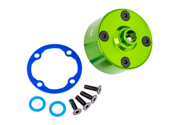 Support Traxxas 9581G, différentiel (aluminium, anodisé vert)