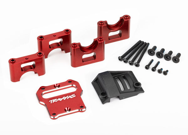 9584R Soporte Traxxas, portador del diferencial central, aluminio (rojo)