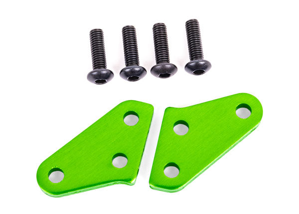 9636G Traxxas Brazos de bloque de dirección Aluminio, Verde