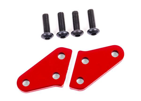 9636R Traxxas Steering Block Arms Aluminum, Red