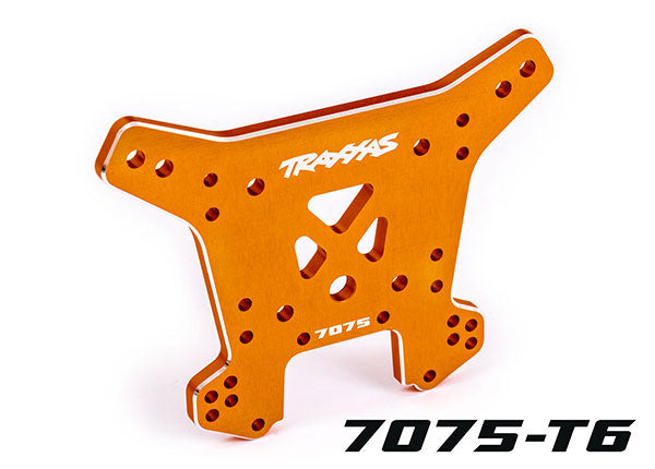 9638T Traxxas Shock Tower, Rear, 7075-T6 Aluminum (Orange-Anodized)