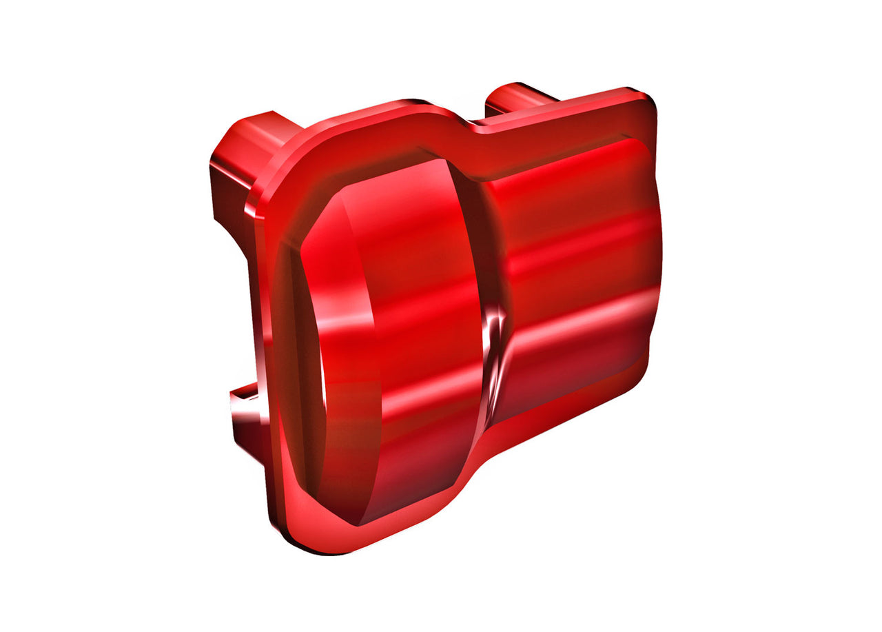 9787-RED Couvercle d'essieu Traxxas, aluminium 6061-T6 (anodisé rouge) (2)