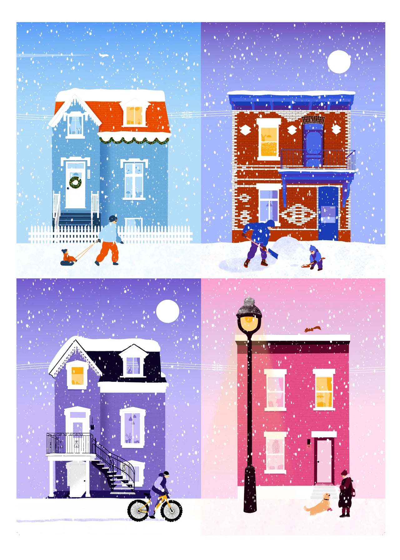 Puzzle de 1000 pièces Neige à Montréal