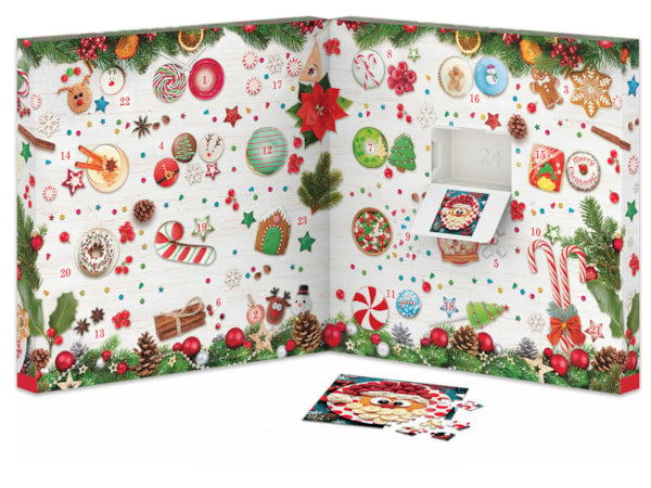 Calendrier de l'Avent - Délices de Noël 24 puzzles de 50 pièces